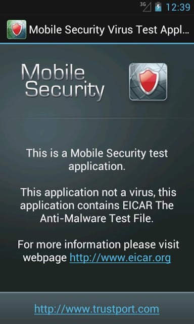 Mobile Security Virus Test截图1