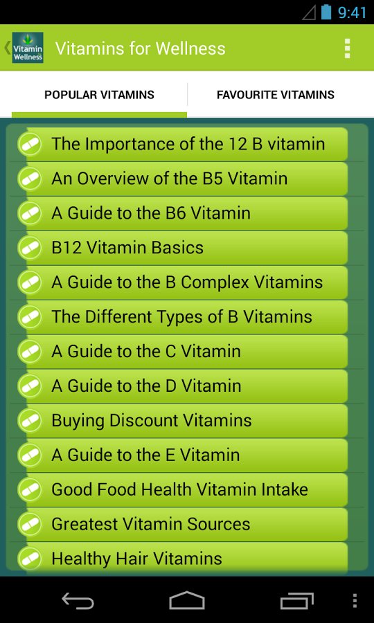 Vitamins for Wellness截图2