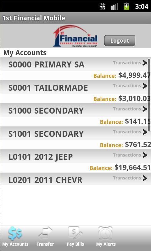 1st Financial Mobile截图6