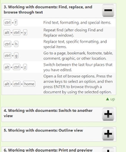 MS Word Keyboard Shortcuts截图4