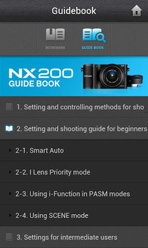 SAMSUNG 'NX Learn &amp; Explore'截图