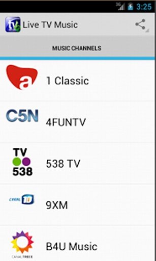 Live TV Music截图4