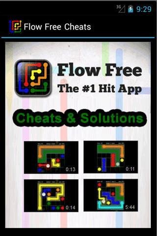 Flow Free Cheats Guide Answers截图1