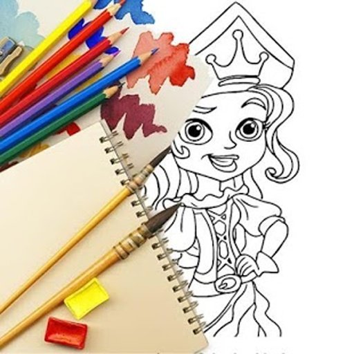 Coloring pages: Princess Paint截图3