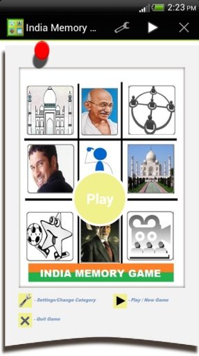 India Memory Game截图1