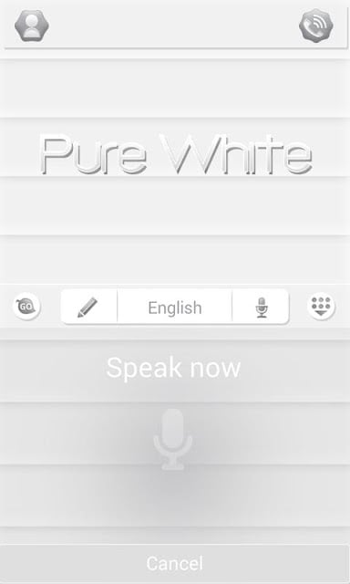 Pure White GO Keyboard Theme截图10