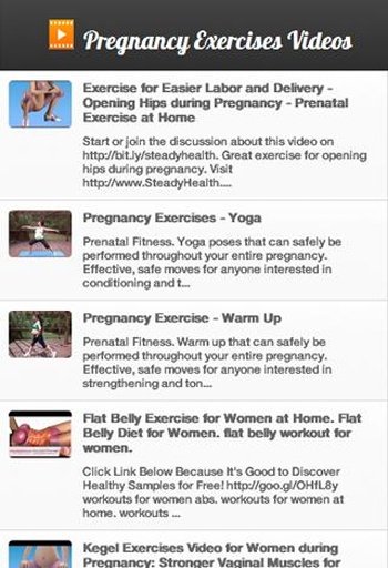 Pregnancy Exercises Videos截图3