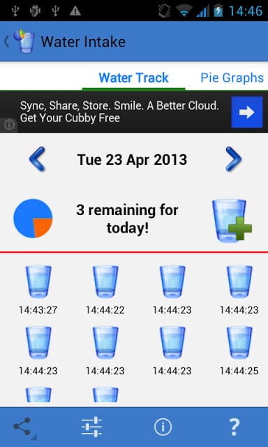 取水跟踪 Water Intake Tracker Free截图3