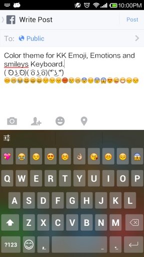 Cute Color Skin Emoji Keyboard截图3