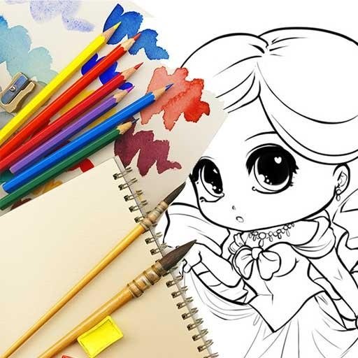 Coloring pages: Princess Paint截图4