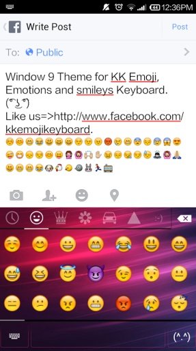 Color 9 Emoji Keyboard截图3