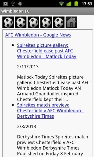 Wimbledon FC News截图2