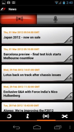 F1 2012 Timing App - Basic截图8