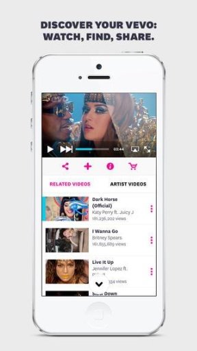 vevo - watch music截图2