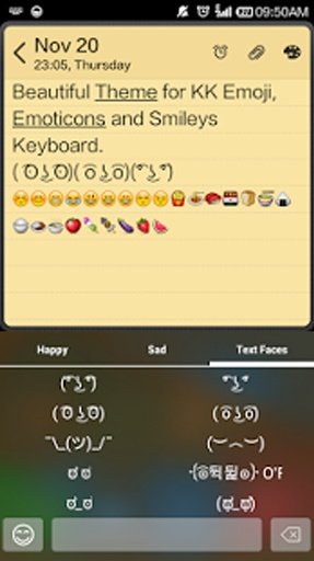 Cute Color Skin Emoji Keyboard截图5