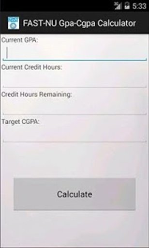 FAST-NU Gpa-Cgpa Calculator截图2