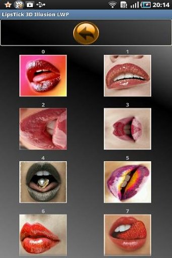 Hot LipsTick 3D Illusion LWP截图3