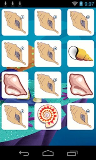 Conch Shell memory game 4 Kids截图7