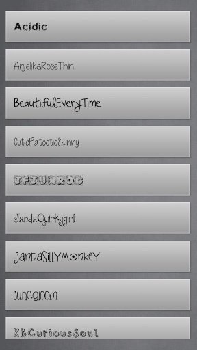 Cute Fonts Free截图1