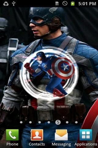 Captain America Free Live Wallpaper截图1