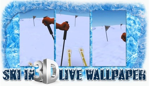 Snow SKI in 3D Live Wallpaper截图2