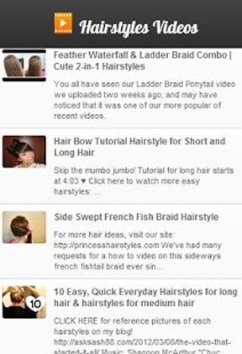 Hairstyles Videos截图3