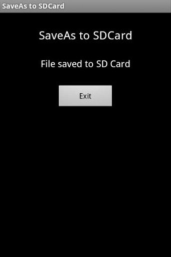 SaveAs to SDCard截图2
