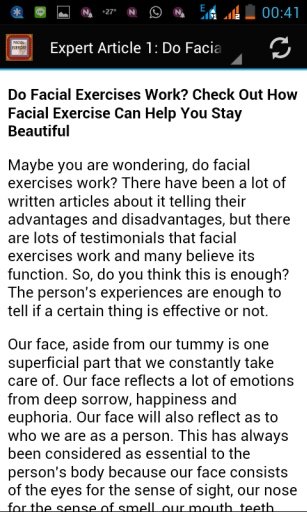 Facial Exercises Tips截图3