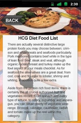 HCG Diet Food List截图4