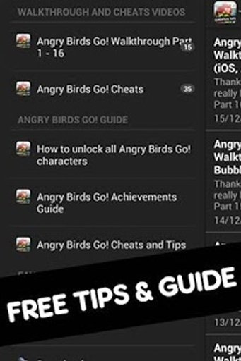 Angry Birds Go Cheats &amp; Tips截图5