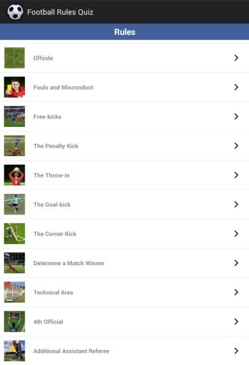 Football Rules Quiz截图1