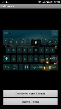 Halloween Emoji Keyboard Theme截图