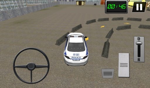 3D City Police Car Parking截图1