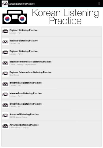 Korean Listening Practice截图1