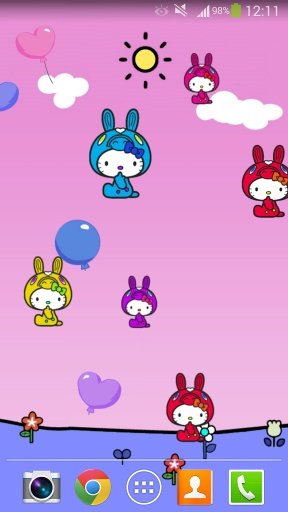 Hello Kitty Land LiveWallpaper截图2