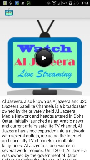 Al Jazeera Live Streaming截图1