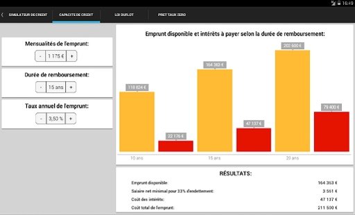 Imp&ocirc;ts, Epargne Lite截图6