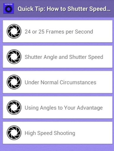 Shutter Speed Affect Video Tip截图2