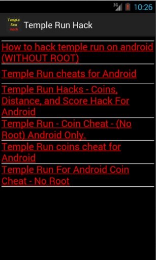 Hack &amp; Cheats for Temple Run截图9