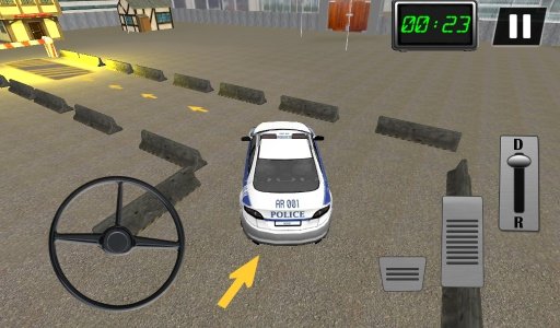 3D City Police Car Parking截图4