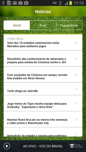 Futebol CBN Di&aacute;rio截图1