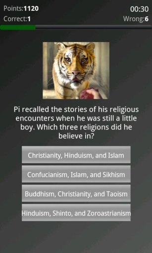 Life of Pi Quiz截图2