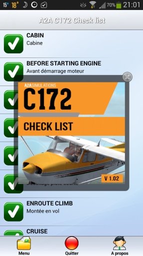 A2A C172 Check list截图3