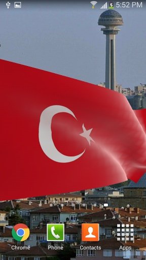 Turkey Flag: Live Wallpaper截图5