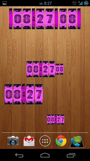 3D Rolling Clock PINK截图5