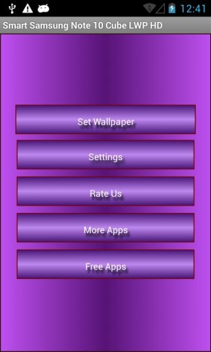 Samsung Note 10 Cube LWP HD截图2