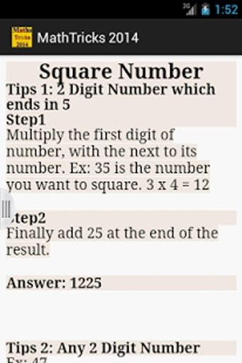 Math Tricks 2014截图5