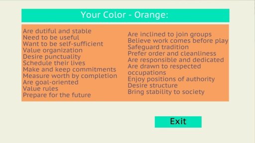 颜色心理性格测试截图3