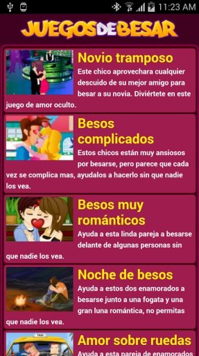 Juegos de besar截图1