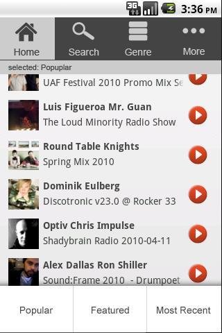 Play.fm DJ Mixes &amp; Podcasts截图3